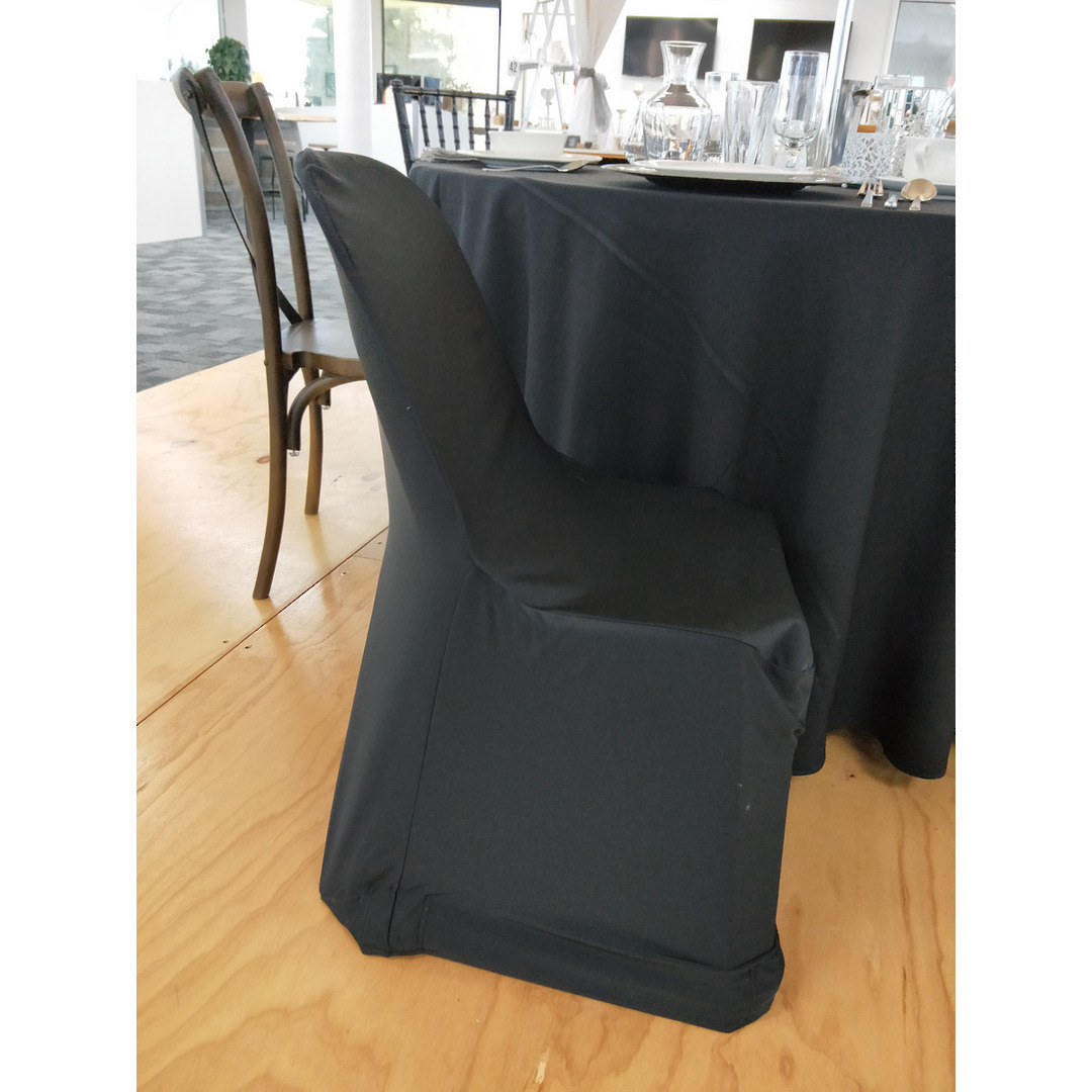 Chair Cover - Black Lycra image 0